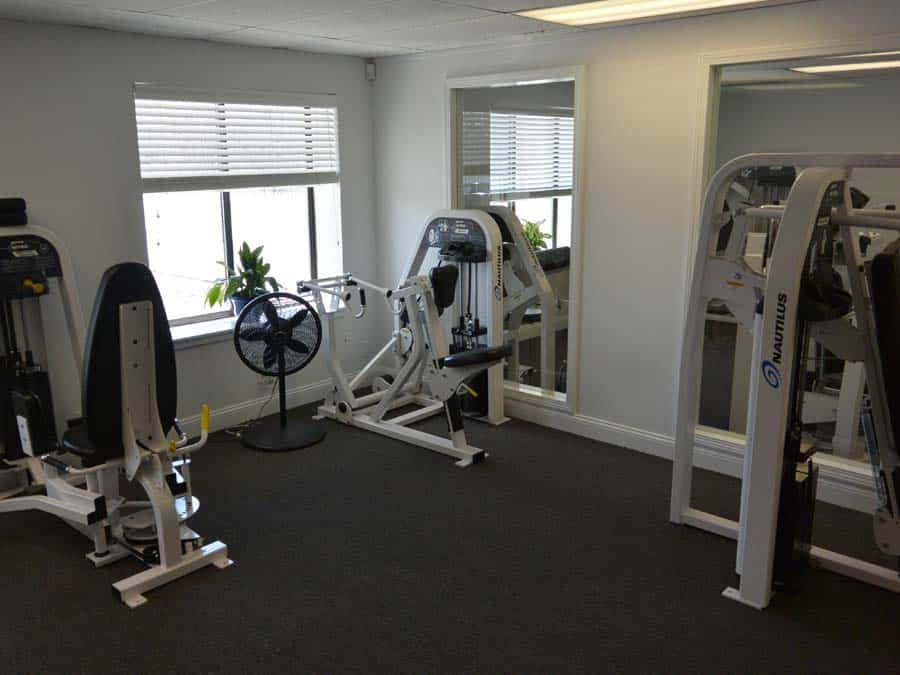 weight training machines in a private fitness studio in greenwich connecticut